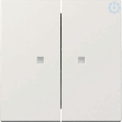 Gira System 55 Serien Kontroll Wippe Reinweiß glänzend 363103