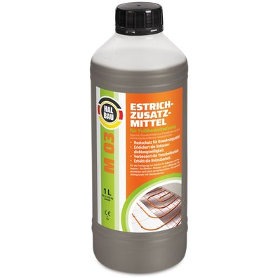 Estrichzusatzmittel 1L Fußbodenheizung Heizestriche Beton Plastifizierer M03