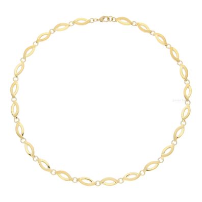 Boccia Collier 0876-04 Titan, Gold plattiert