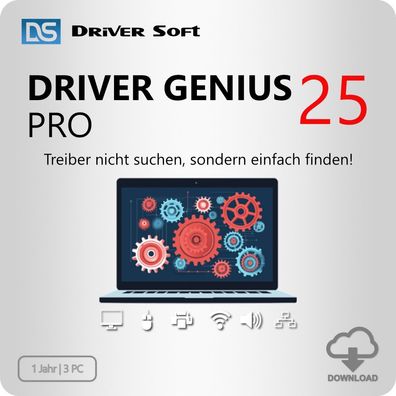 Driver Genius 25 Pro (2025/2026) Upd.2026, 3 PC 1Jahr, Vollversion Download, Deutsch