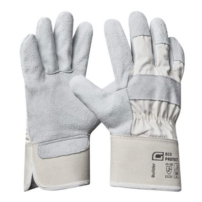 Gebol Arbeitshandschuh Builder Rindsspaltleder Gr. 10