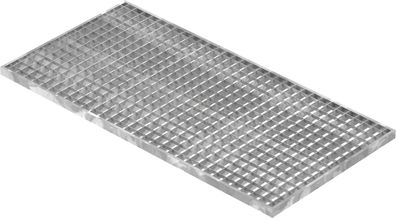 Lichtschachtrost Baunormrost | Maße: 490x990x25 mm 30/30 mm | aus S235JR (St37-2),