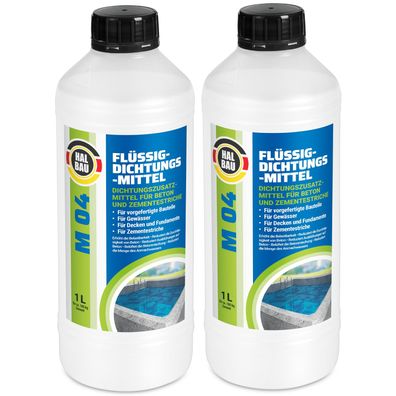Flüssiger Dichtungsmittel 2L Verflüssiger Beton Zementestrich Mörtelzusatz M04
