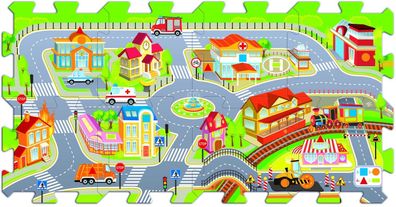 Stadt - Schaumstoff Puzzle 60696 Baby Kinderspiel Geschenk