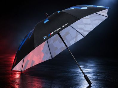 BMW Motorsport Stockschirm Regenschirm Automatiköffnung Fiberglas Polyester 92cm
