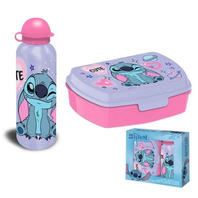 Disney Stitch Aluminiumflasche+ unchbox