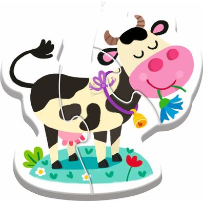 TREFL Baby-Puzzle Auf dem Bauernhof 4in1 (2,3,4,5 Teile)