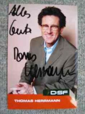 DSF Fernsehmoderator Thomas Herrmann - handsigniertes Autogramm!!!