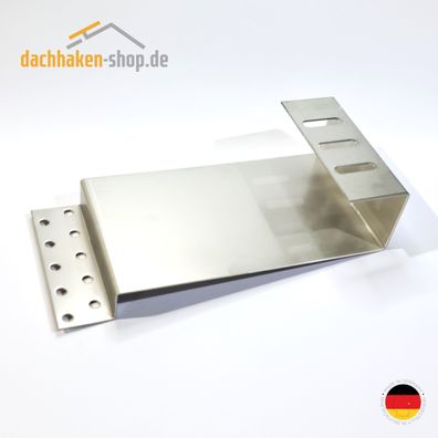 Dachhaken Biberschwanz Doppeldeckung | 150 mm x 2 mm | Edelstahl 1.4301