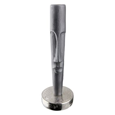 Gilde Kerzenleuchter, "Long Face", Gesichtsmotiv, Aluminium, anthrazitfarben, VE