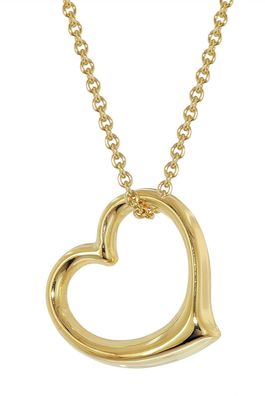 trendor Schmuck Damen-Halskette Swinging Heart 925 Silber Vergoldet 21837