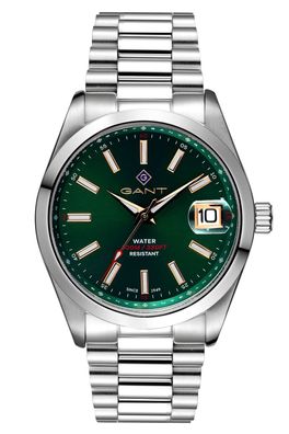 Gant Uhr für Herren Quarz Eastham Stahl/Grün G161006