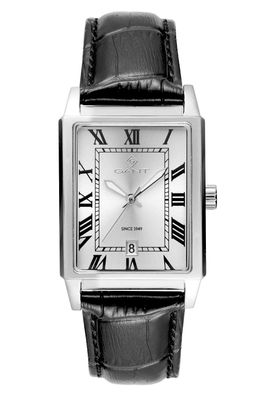Gant Herren-Uhr Staten Island Rechteckig Schwarz G197001