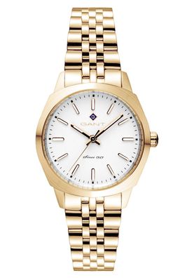 Gant Damen-Armbanduhr Quarz Lauderdale Goldfarben G198003