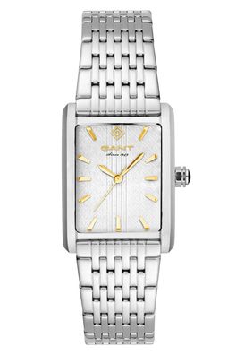 Gant Damenarmbanduhr Quarz Rechteckig Rhode Island Zweifarbig G173001