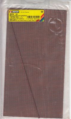 Noch H0 56004 3D-Kartonplatte Dachziegel Mönch + Nonne 198 x 110mm HartKarton