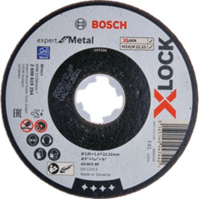 Bosch Bosch X-LOCK Trennscheibe Expert for Metal gerade