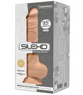 Realistischer, hautfarbener Dildo mit Saugfuß - Silexd 24,3 cm