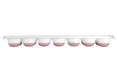 Westmark 2 Eiswürfelbereiter mit Deckel »Stella« weiß / rot / transparent – 3er