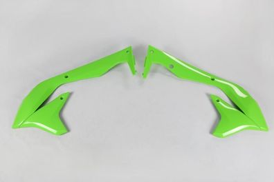 Kühlerverkleidung Tankspoiler radiator scoops passt an Kawasaki Kxf 16-18 grün