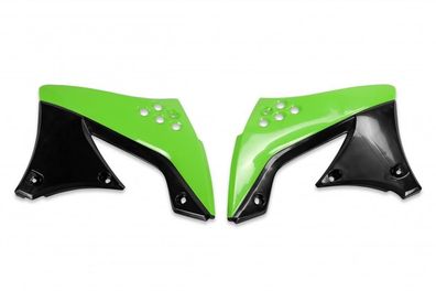 Kühlerverkleidung Tankspoiler scoops passt an Kawasaki Kxf Kx450f 09-11 sw-grün