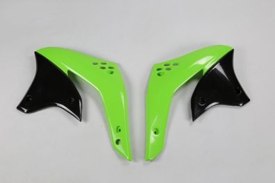 Tankverkleidung Kühlerabdeckung scoops passt an Kawasaki Kxf 450 06-08 sw-grün