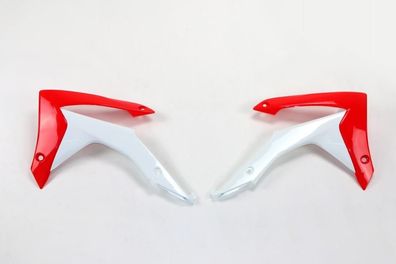 Tankverkleidung Kühlerabdeckung radiator passt an Honda Crf 250 R 14-17 rot-weiß