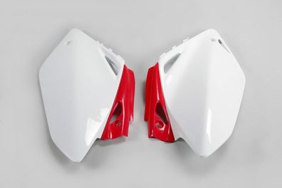 Seitenverkleidung Abdeckung side panels passt an Honda Crf 450 05-06 weiß-rot
