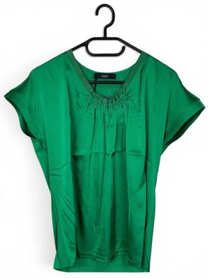 Steffen Schraut Blusenshirt Gr.34, 1/2-Arm Raffung am Ausschnitt Grün