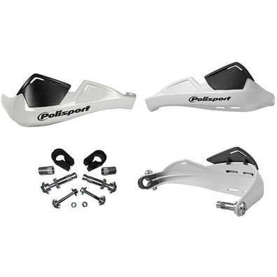 Handprotektoren Integral Evolution handguards passt an Kawasaki Klx weiß