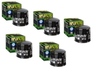 5x Hiflo HF153 Ölfilter oilfilter passt an Bimoto Db 10 1100 12-15 Alazzurra 350