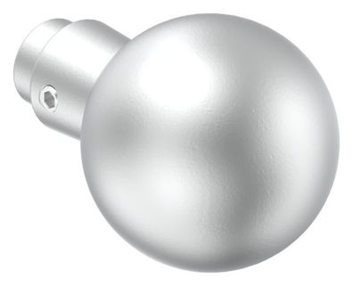 Alu-Türknopf gerade mit Kugel Ø 55 mm