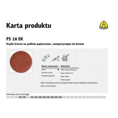 Klingspor selbstklebender Schleifteller 150mm PS18EK gr.150 /50 Stk