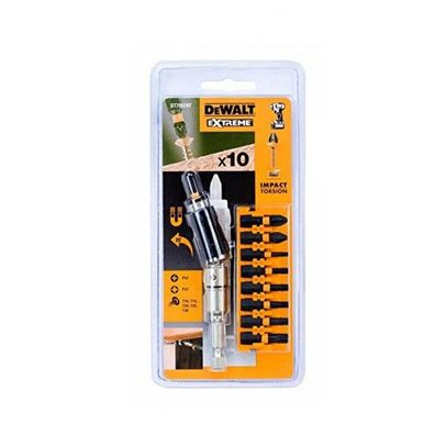 Bit-Satz DT70578T, 1/4", 10-teilig (schwenkbar, schlagfest)