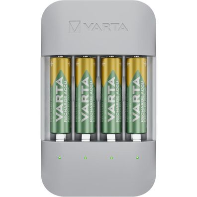 Varta Eco Ladegerät für AA und AAA Akkus inkl 4× AA 2100mAh
