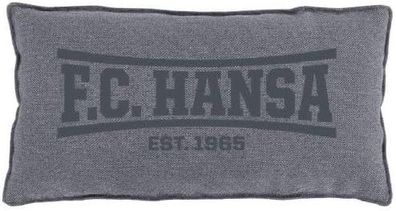 Hansa Rostock FC Kissen Canvas 1995 grau Sofakissen 4262375474527 FCH