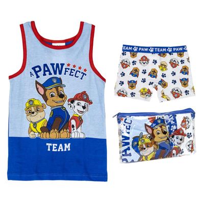 Paw Patrol Schlafanzug Kinder Pyjama Set & Nachtwäsche aus 100?% Baumwolle mit Tasche