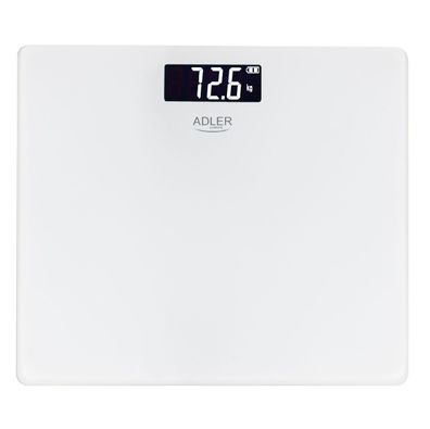 Adler AD 8194 Personenwaage digital USB C Akku 180 kg LCD Weiß