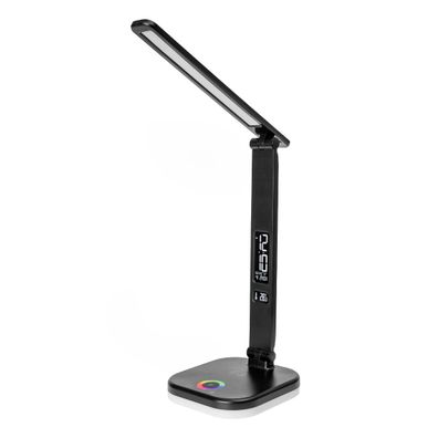 Platinet LED Schreibtischlampe RGB mit kabellosem Laden Display