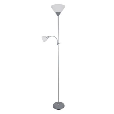 Platinet Stehlampe 2in1 E27 E14 Leselampe verstellbar modern