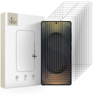 Tech-Protect Gehärtetes Glas Set (10er Pack) für Samsung Galaxy S25 Displayschutzglas