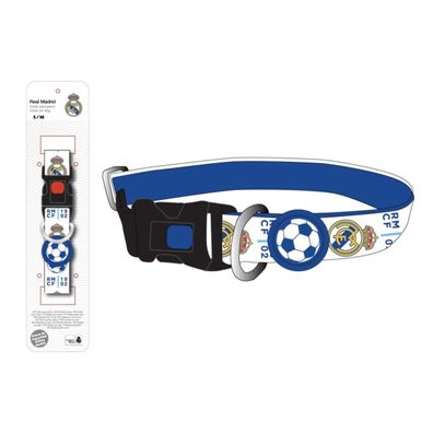 Real Madrid Hundehalsband S / M – Offizielles Fan-Design für Haustiere