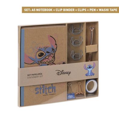 Lilo & Stitch Kreativo Stationery Set für Kinder Geschenkset mit Buntstiften