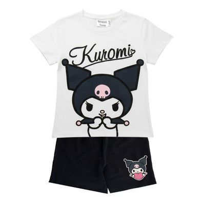 Hello Kitty Kuromi Kinder Bekleidungsset Baumwolle 2 Teilig Sport Freizeit