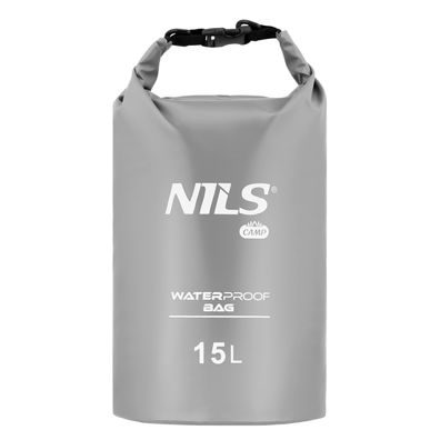 NILS CAMP NC1703 Dry Bag 15L wasserdichter Beutel Packsack Grau