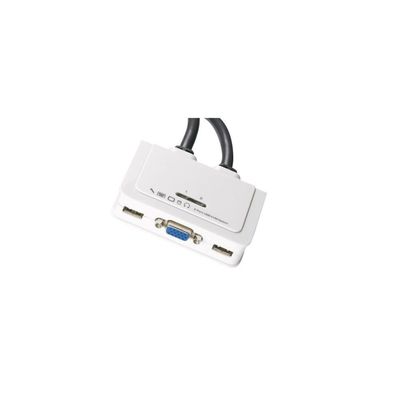 EFB 2-Port KVM VGA-USB-Audio mit Kabelsätzen 2x0.9 m
