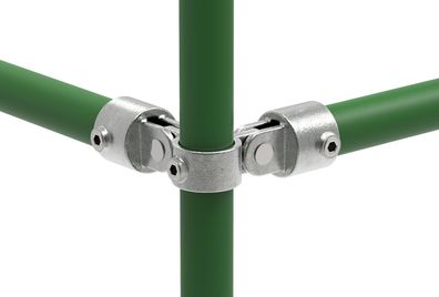 Rohrverbinder | Gelenkstück doppelt 90° | 168B34 | 33,7 mm | 1" | Feuerverzinkt u