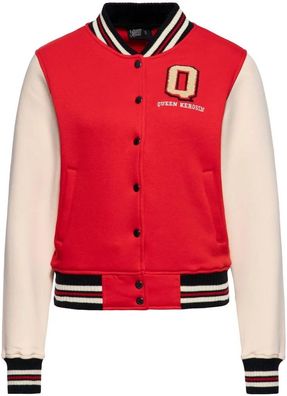 Queen Kerosin Damen College Sweat Jacket Blanko QKU34004