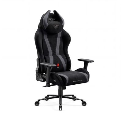 Gaming-Sessel aus Stoff, schwarz: Diablo X-Horn 2.0 Burned Black Normal