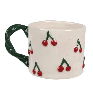 Clayre & Eef Tasse mit Kirschenmotiv 6CEMU0149